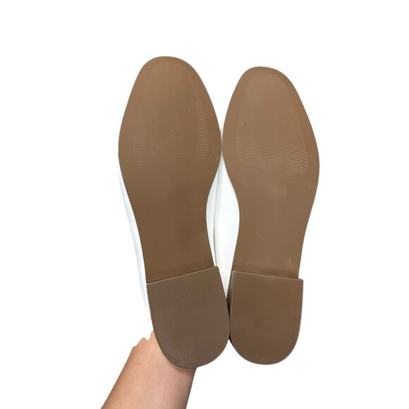 NEW Anne Klein Brantley Bit Loafer Mule Slip-On Shoes Women's 7.5 White Minimal - Picture 5 of 8